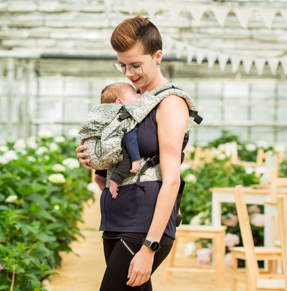 Marsupio Neko Switch Baby (3,5 - 15 kg) – Lokum Hazel - immagine 2