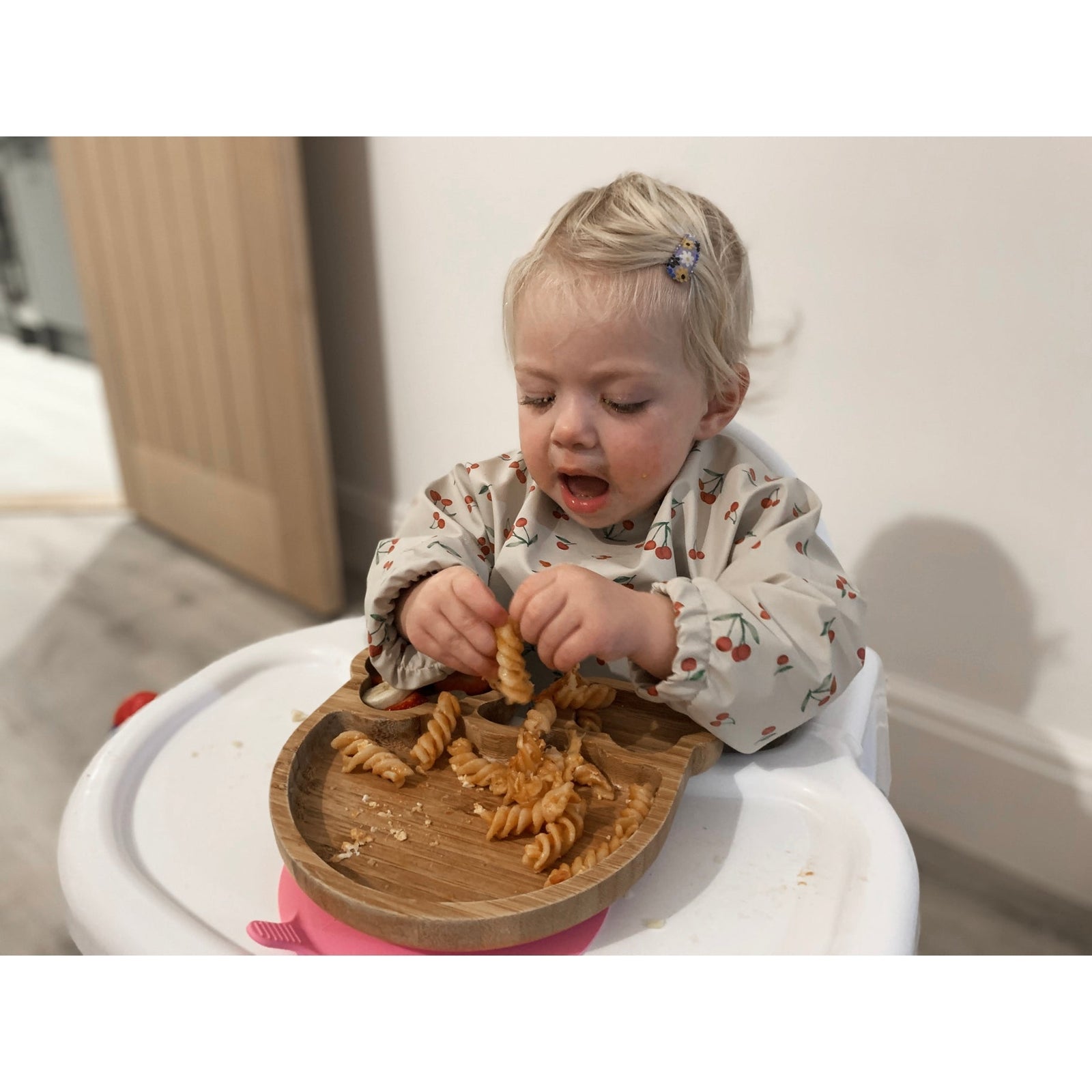 Grembiule-bavaglino impermeabile a maniche lunghe - MyChupi - Mauve Rainbow - immagine 2