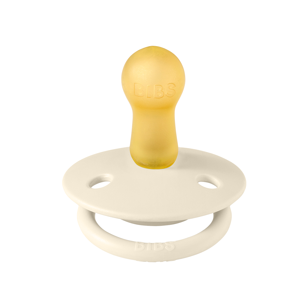 BIBS DE LUX 2 Pack - Natural Rubber - Ivory / Blush - immagine 2