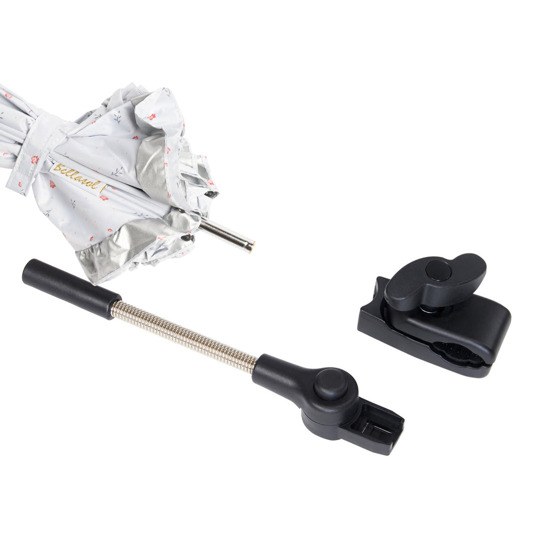 Ombrellino da sole - Bellasol - bianco fiorellini rossi - immagine 5