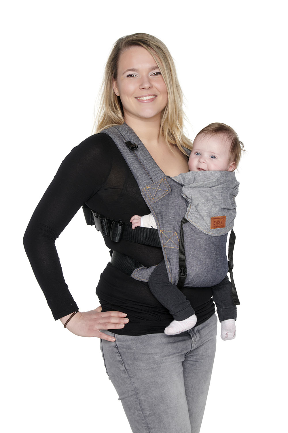 Marsupio ByKay Click Carrier Classic - Dark Jeans (8-24 mesi) - immagine 3