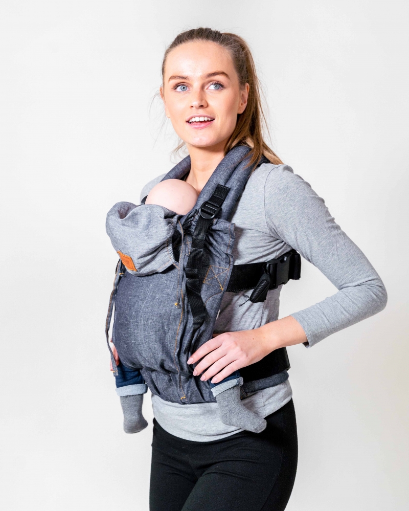 Marsupio ByKay Click Carrier Deluxe - Dark Jeans (0-3 anni) - immagine 3