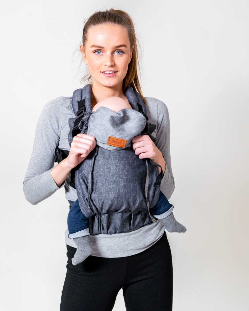 Marsupio ByKay Click Carrier Deluxe - Dark Jeans (0-3 anni) - immagine 5