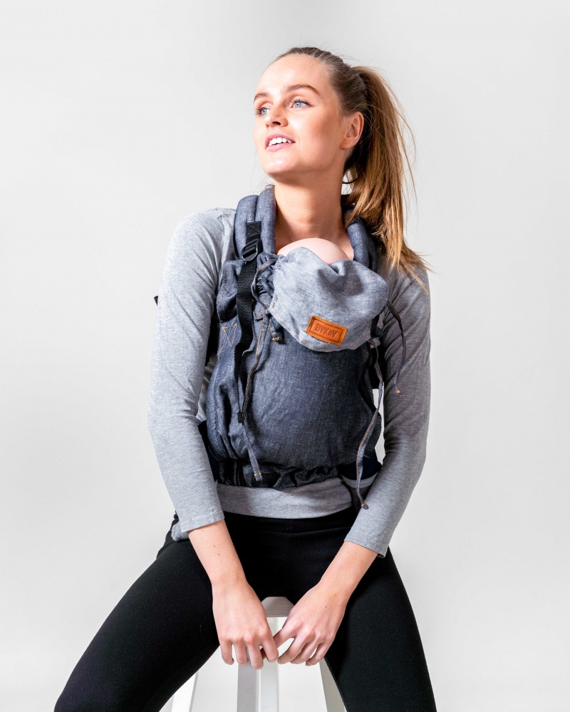 Marsupio ByKay Click Carrier Deluxe - Dark Jeans (0-3 anni) - immagine 7