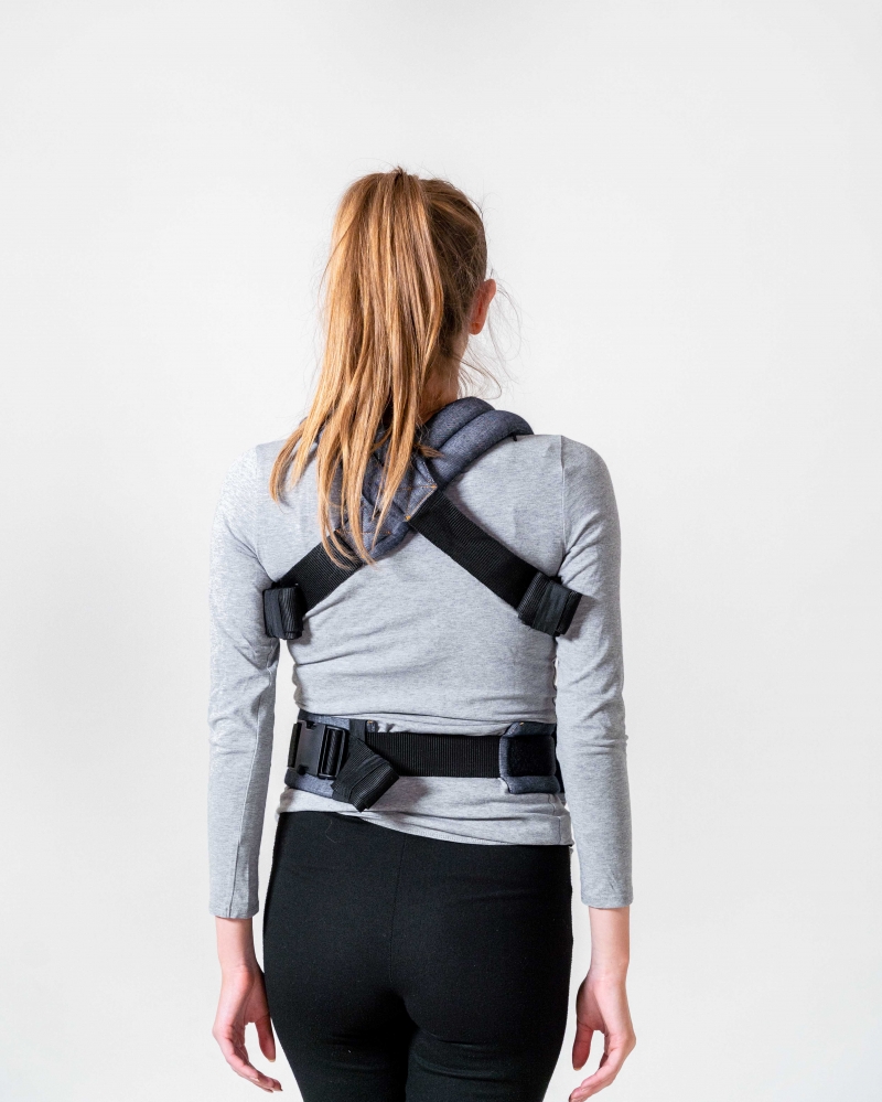 Marsupio ByKay Click Carrier Deluxe - Dark Jeans (0-3 anni) - immagine 4