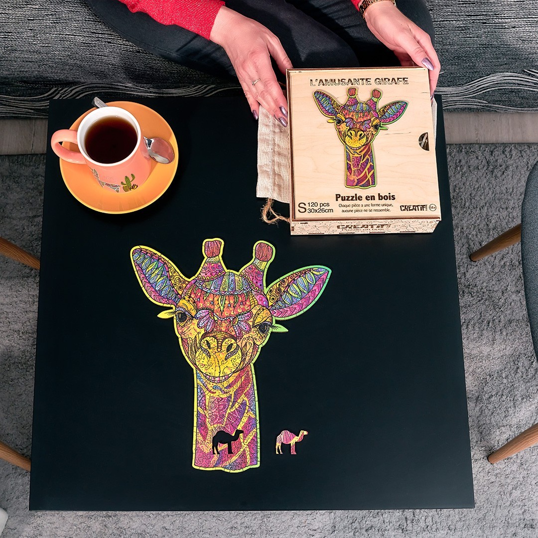 Puzzle in legno - Creatif Wood - Giraffa Divertente (120pz.) - immagine 7