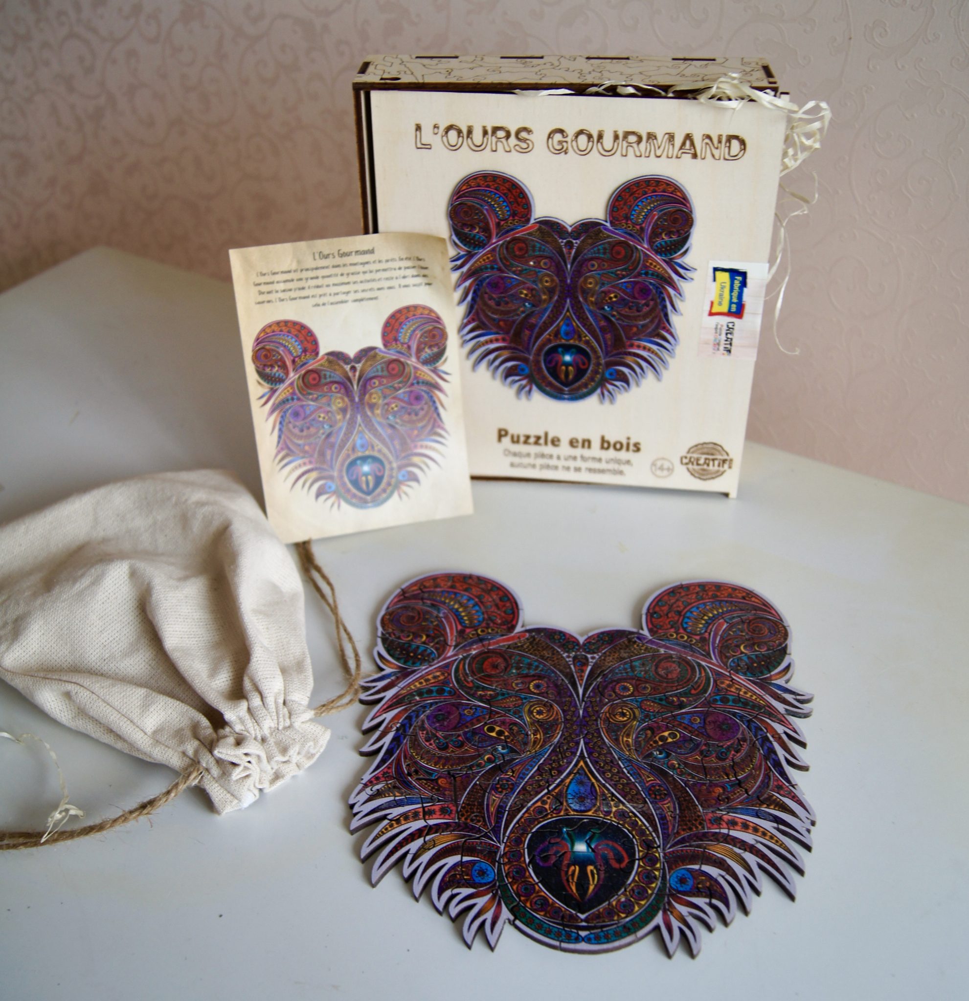 Puzzle in legno - Creatif Wood - Orso Goloso (104pz.) - immagine 7