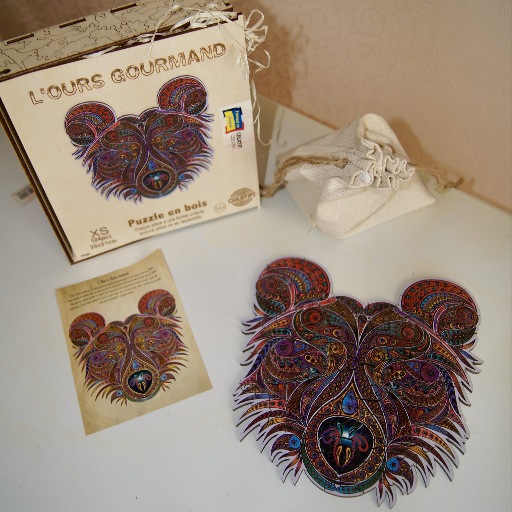 Puzzle in legno - Creatif Wood - Orso Goloso (104pz.) - immagine 11