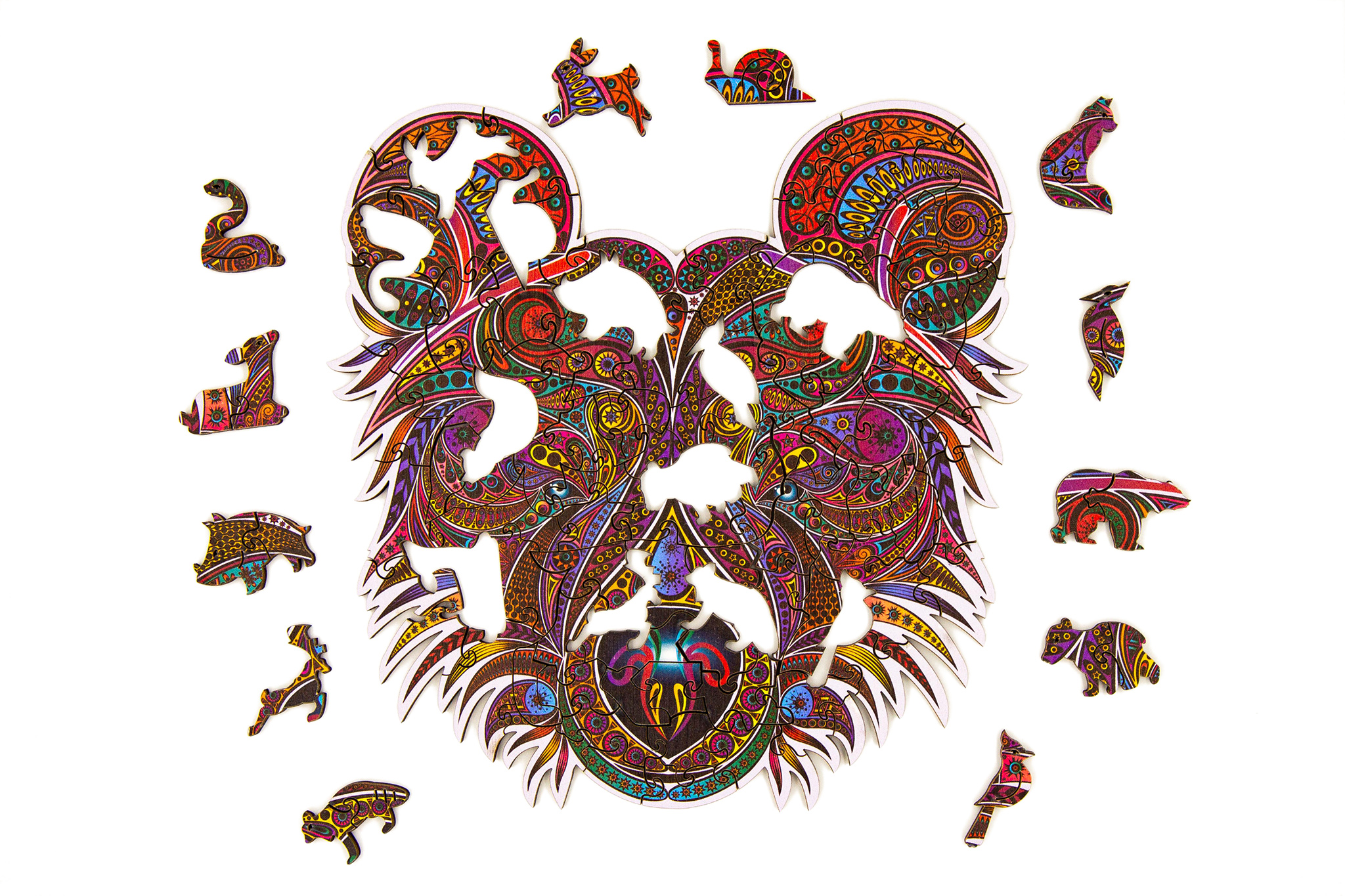 Puzzle in legno - Creatif Wood - Orso Goloso (104pz.) - immagine 2