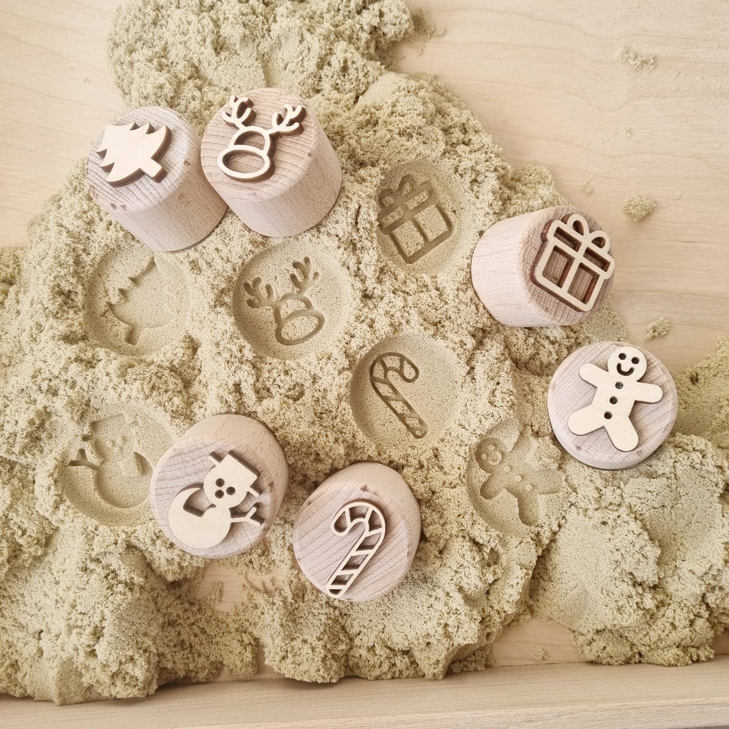 Set di timbri in legno - Kiddi - Natale - immagine 2