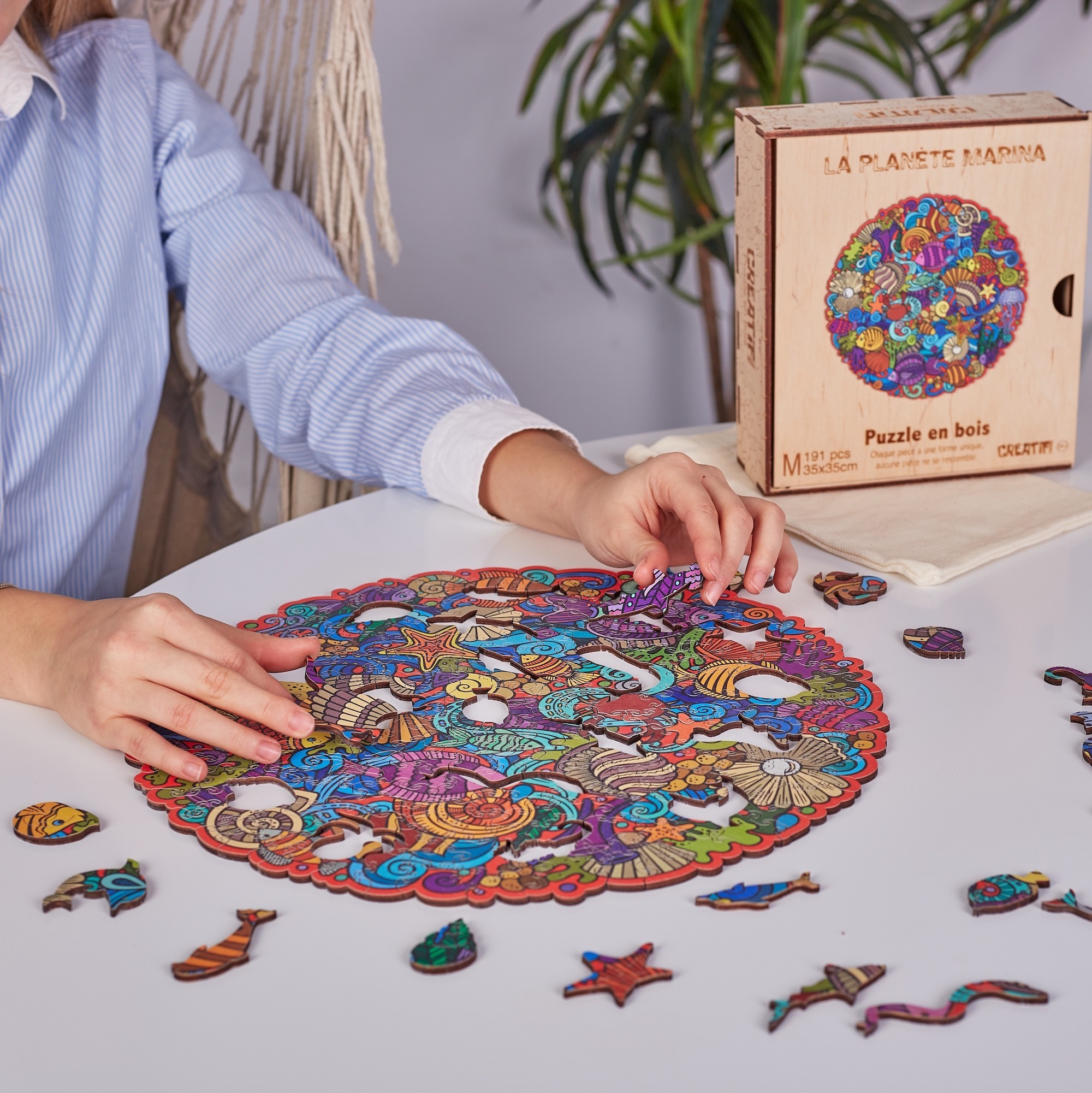 Puzzle in legno - Creatif Wood - Pianeta Marina (191pz.) - immagine 4