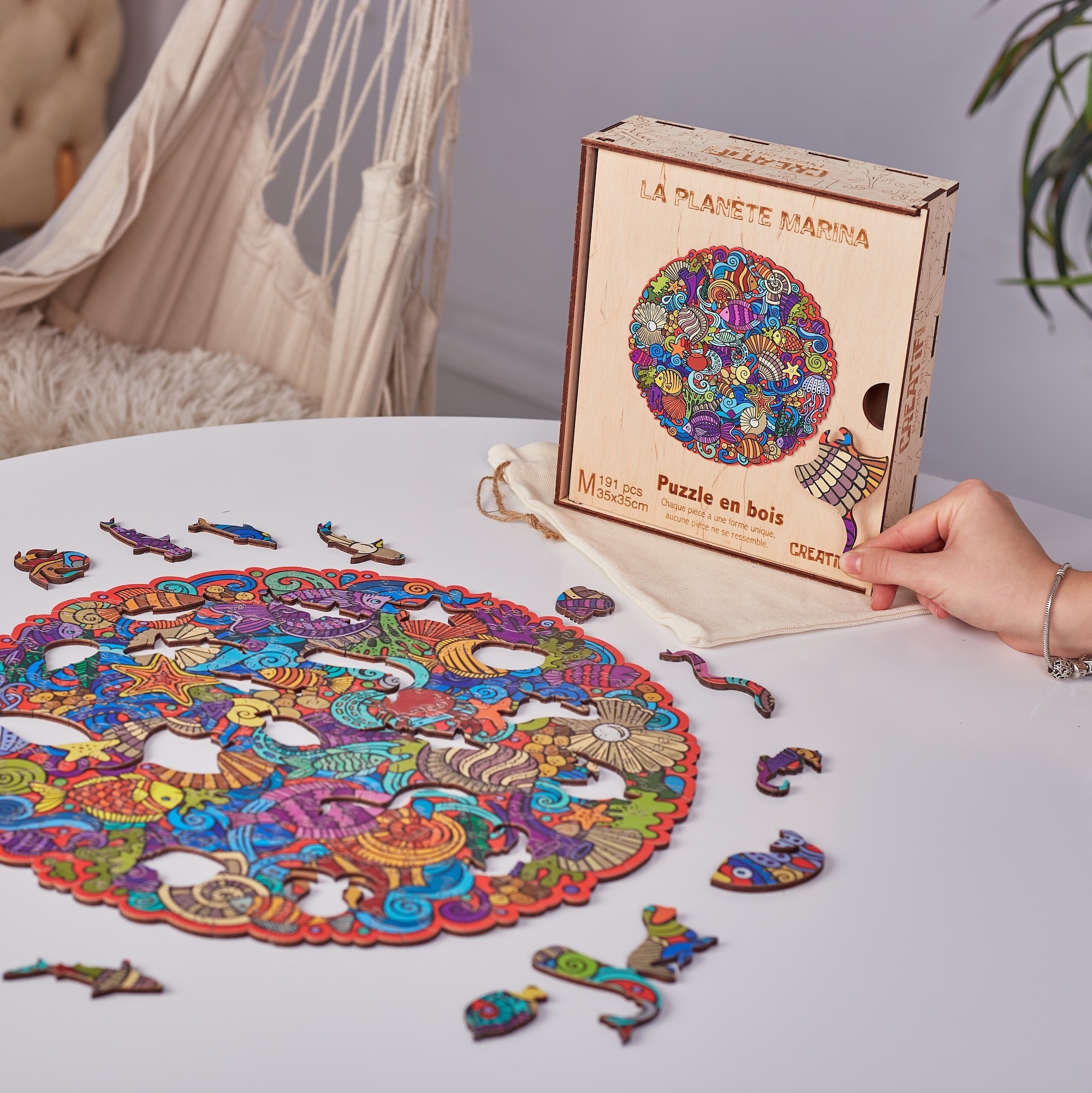 Puzzle in legno - Creatif Wood - Pianeta Marina (191pz.) - immagine 6