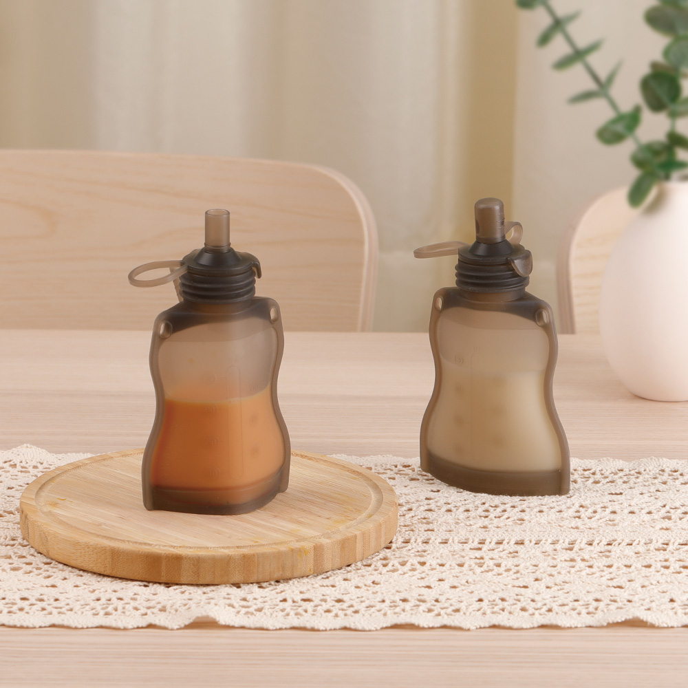 Squeezy spremi e nutri riutilizzabili Haakaa - Set da 2 - immagine 6