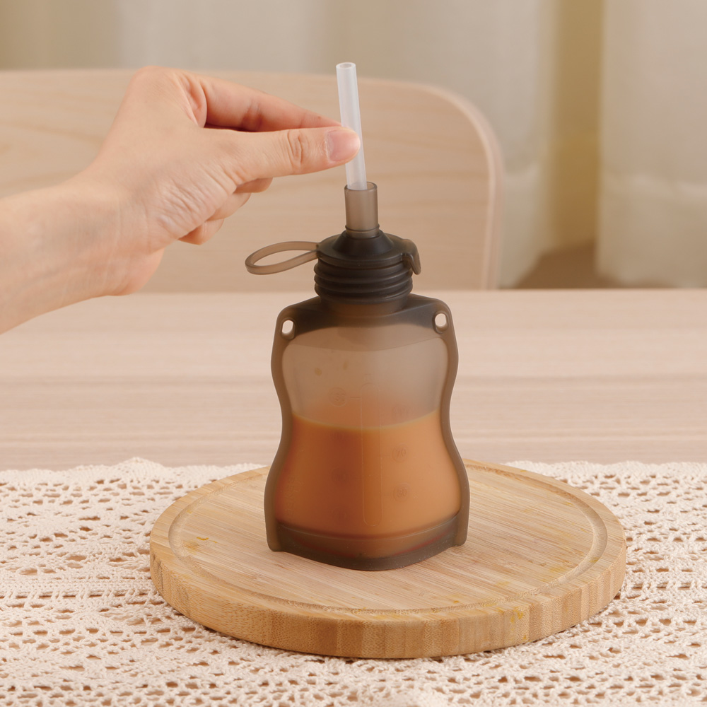 Squeezy spremi e nutri riutilizzabili Haakaa - Set da 2 - immagine 4