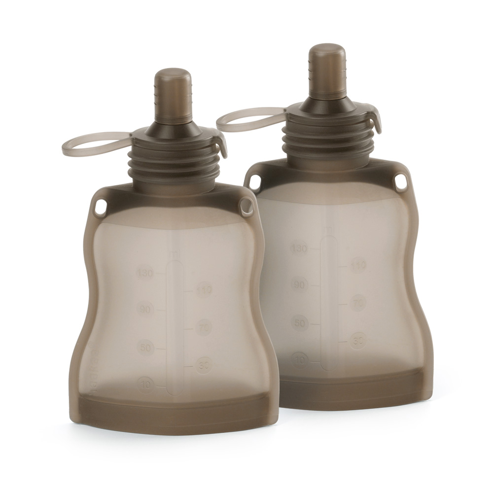 Squeezy spremi e nutri riutilizzabili Haakaa - Set da 2