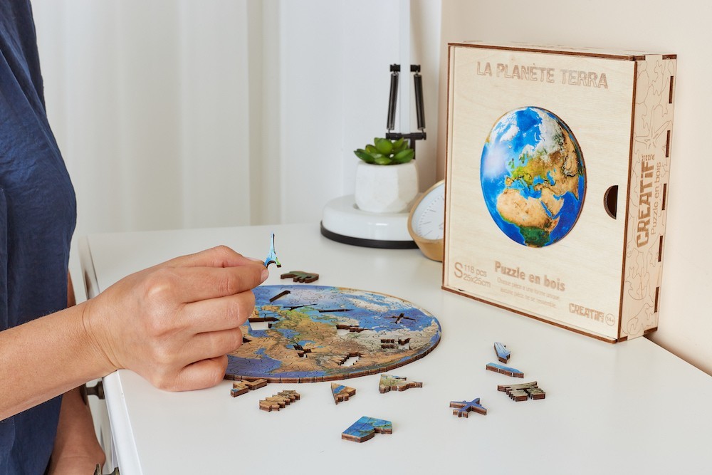 Puzzle in legno - Creatif Wood - Pianeta Terra (118pz.) - immagine 6