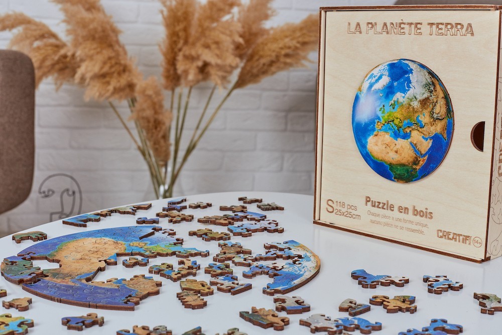 Puzzle in legno - Creatif Wood - Pianeta Terra (118pz.) - immagine 8