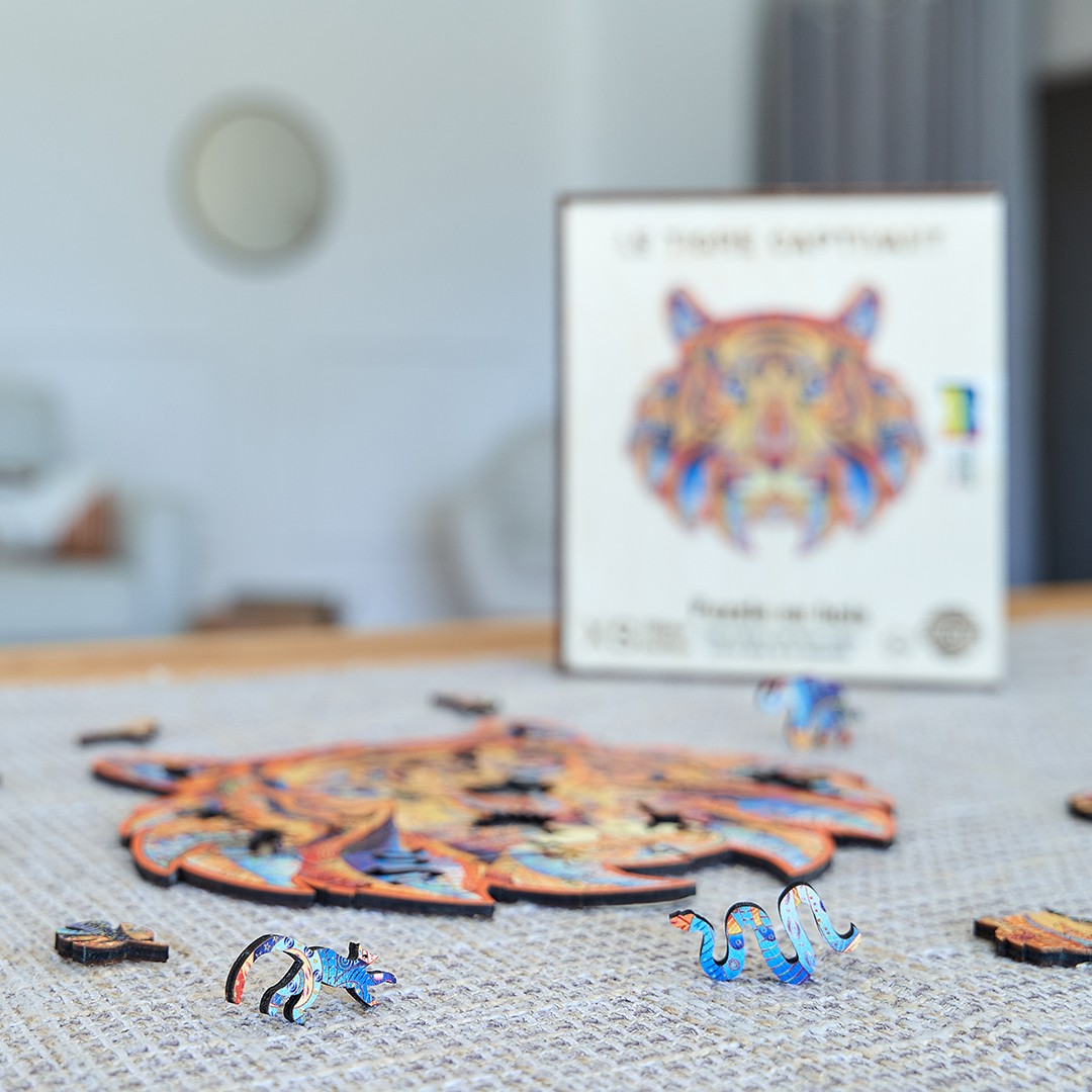 Puzzle in legno - Creatif Wood - Tigre Accattivante (105pz.) - immagine 10