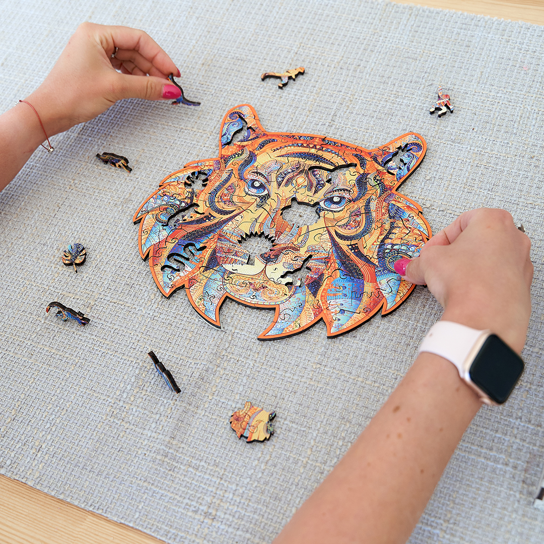 Puzzle in legno - Creatif Wood - Tigre Accattivante (105pz.) - immagine 9