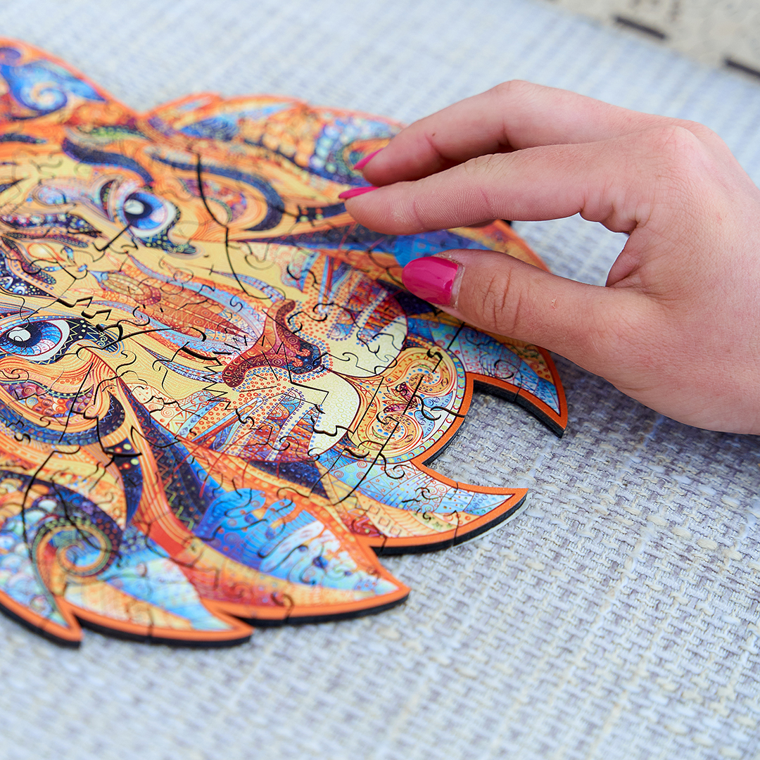 Puzzle in legno - Creatif Wood - Tigre Accattivante (105pz.) - immagine 8