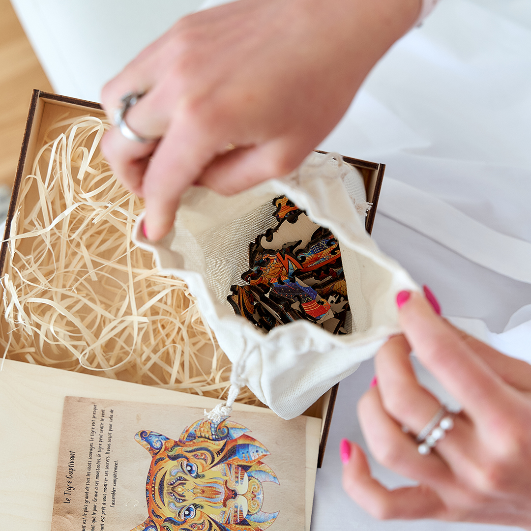 Puzzle in legno - Creatif Wood - Tigre Accattivante (105pz.) - immagine 13