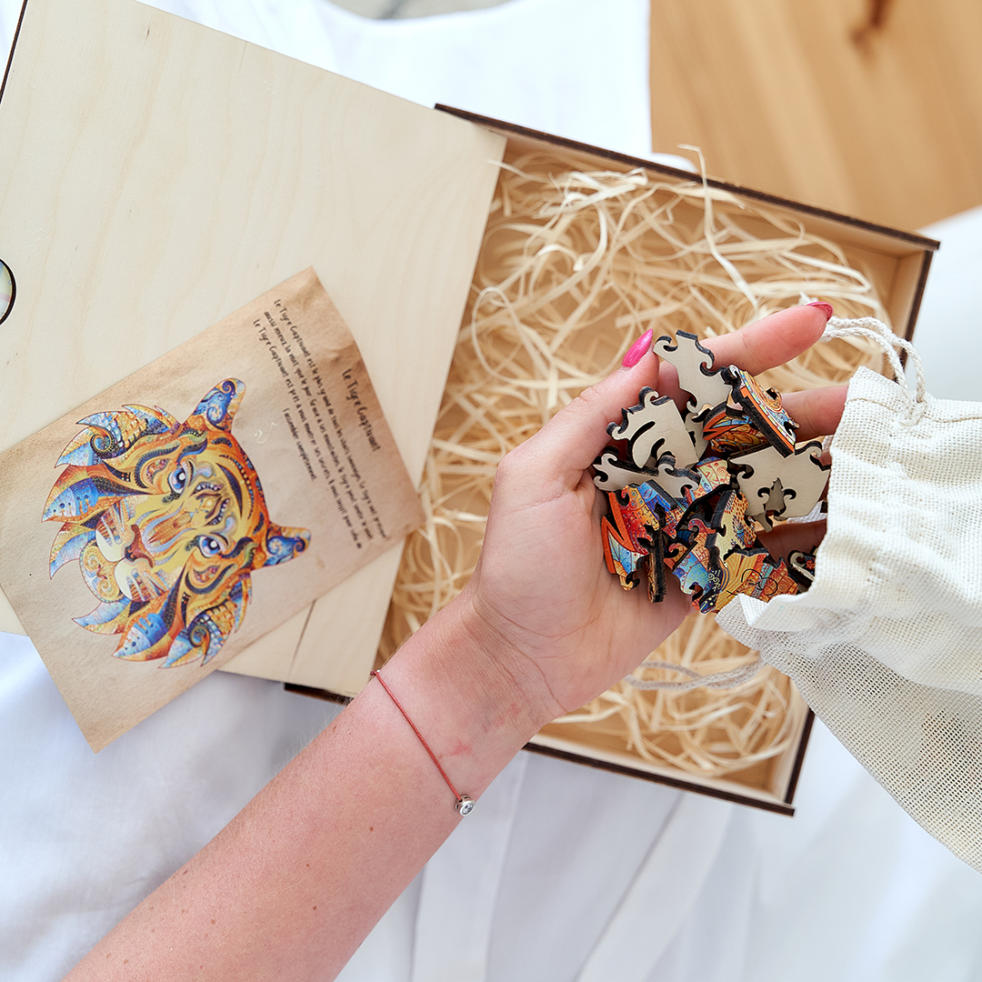 Puzzle in legno - Creatif Wood - Tigre Accattivante (105pz.) - immagine 14