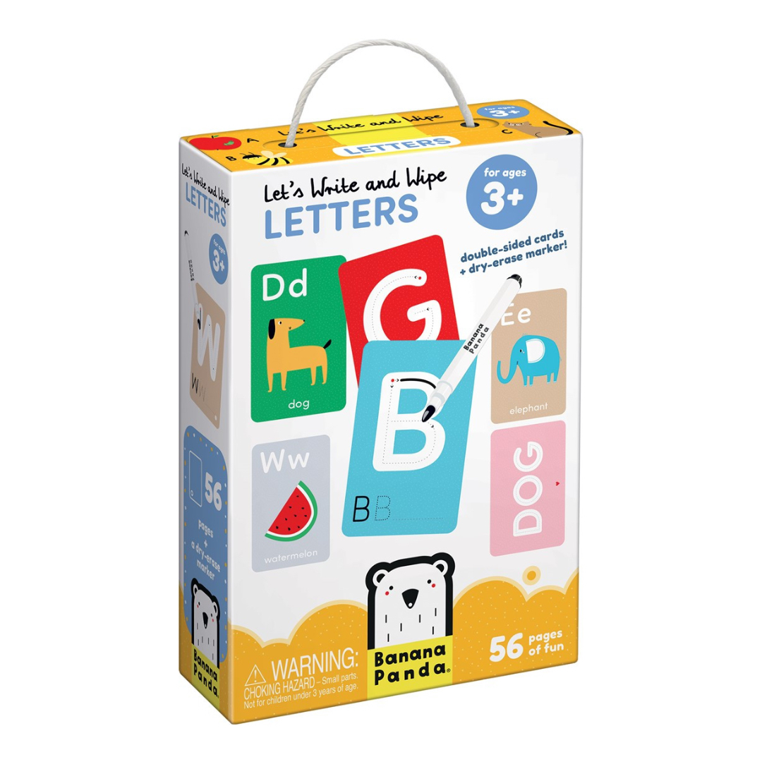 Scriviamo e cancelliamo lettere (3+) - Banana Panda