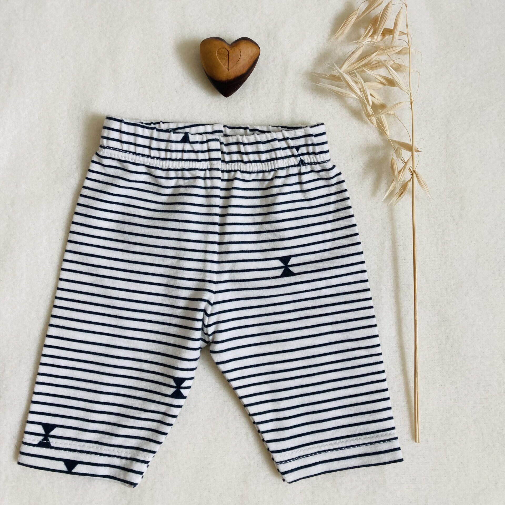 Pantaloni - misura 42 - Maatje Prematuur - Bianco a righe blu