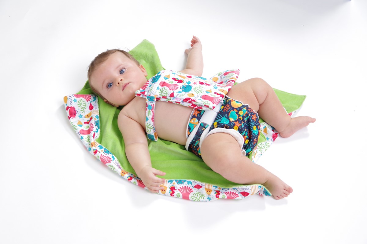 Fitted One Size Velcro - Fluffy Organic - Birth to Potty - Petit Lulu - Faddy Pandas - immagine 3