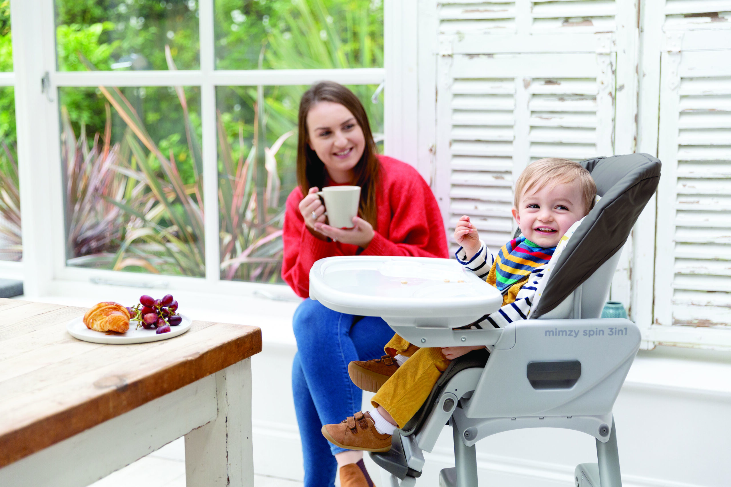 Joie - Seggiolone girevole a 360˚ Mimzy Spin 3 in 1 - Geometric Mountain - immagine 12