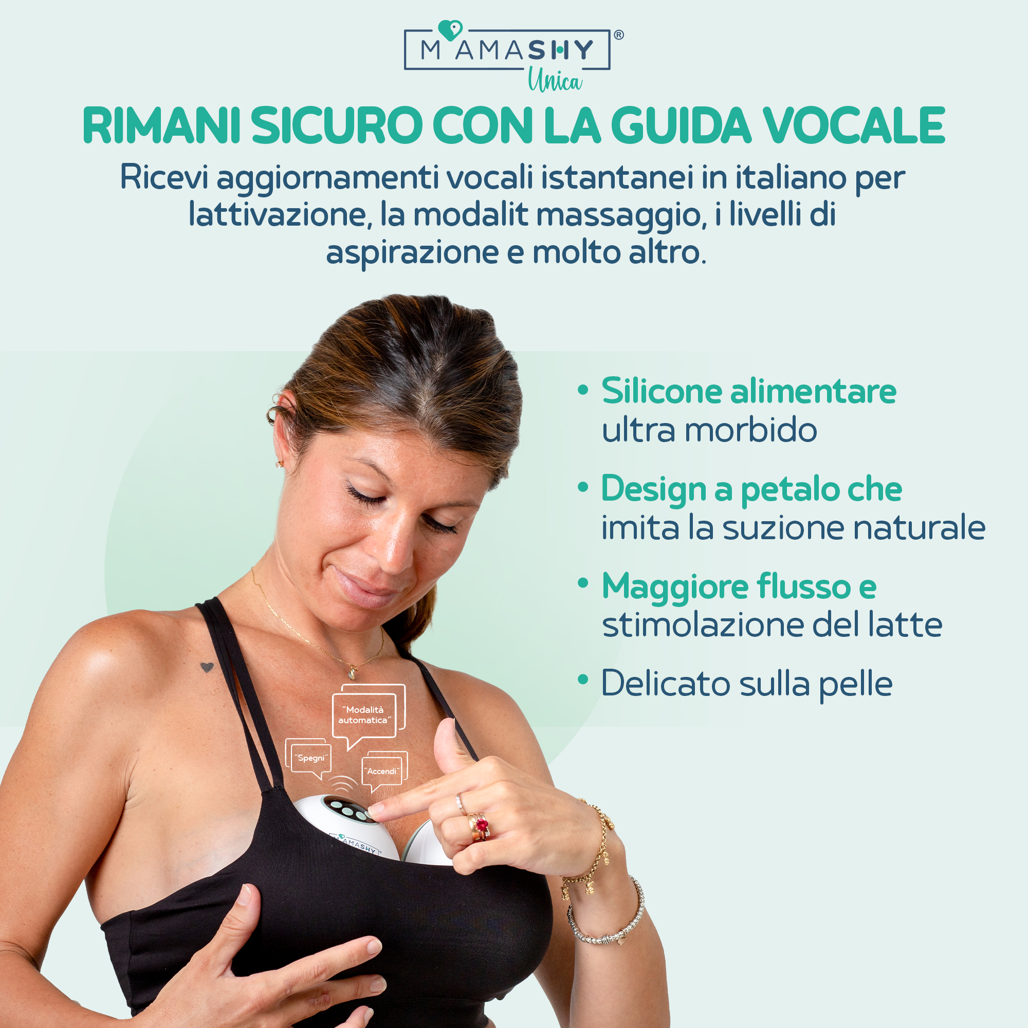 Tiralatte indossabile Mamashy Unica Go - immagine 8