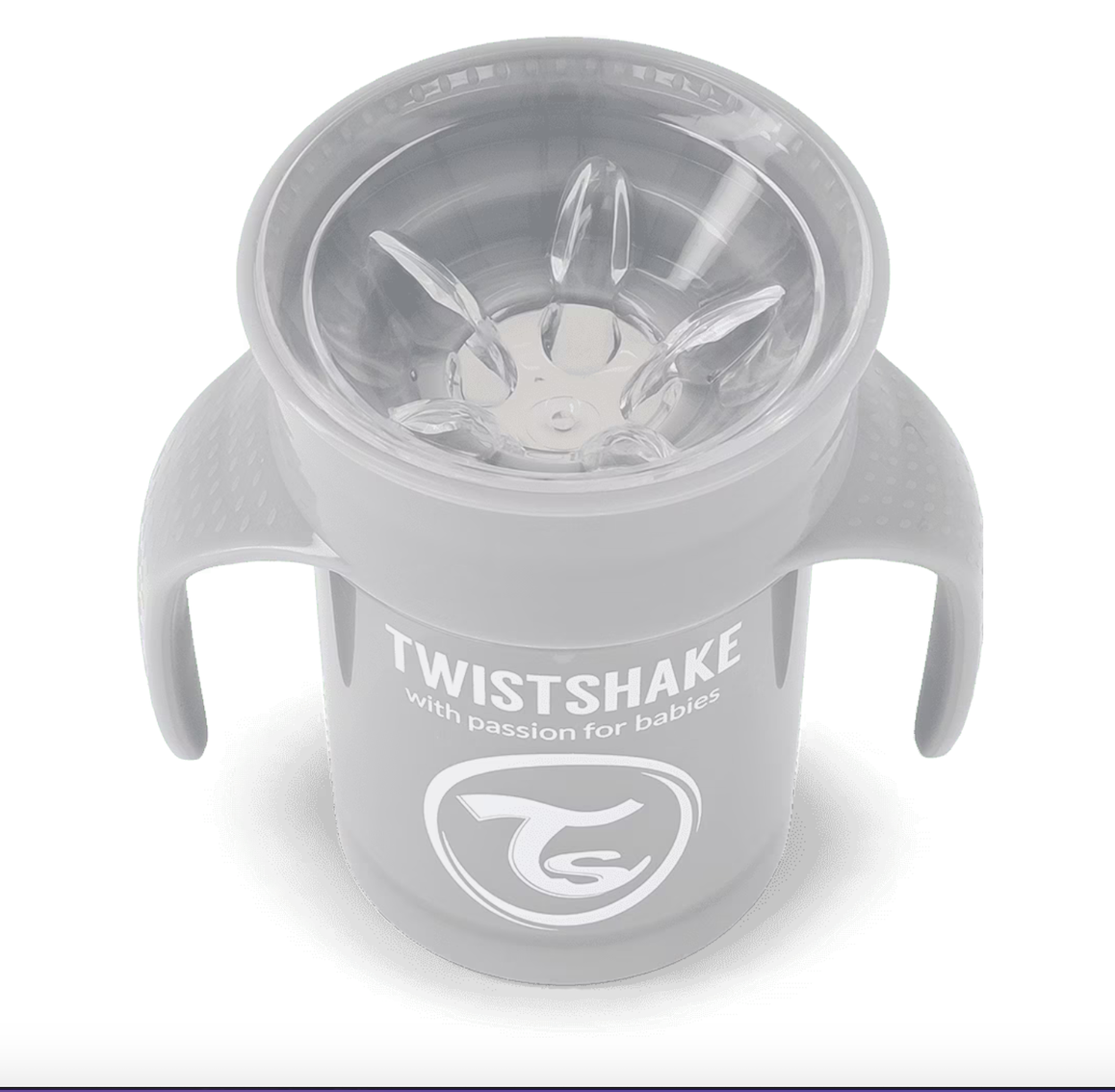 Tazza da bere 360˚- Twistshake - Grigio - immagine 2