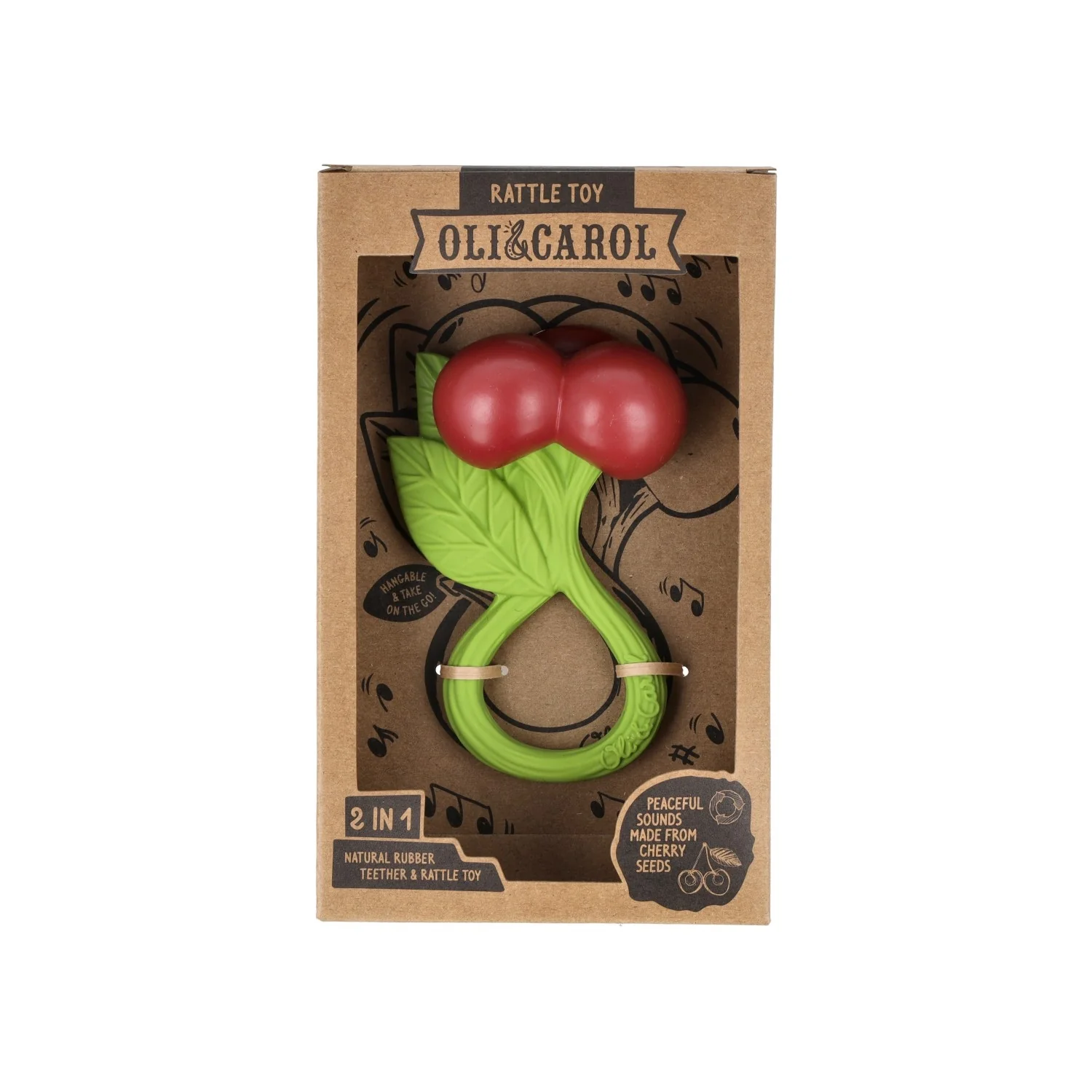 Oli & Carol - Rattle Toy Cherry - immagine 2
