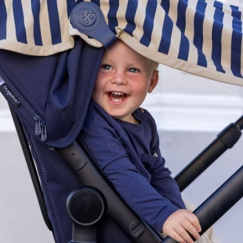 Cloby - Coperta multifunzionale protezione solare UPF 50÷ - Navy Stripe - immagine 5