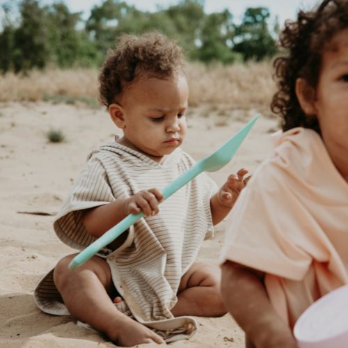 Cloby - UV Poncho UPF 50÷ - Sandy Beach / Peanut Brown - immagine 3