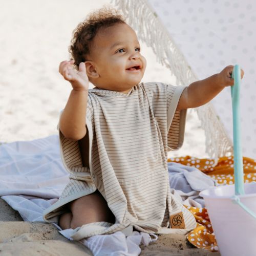 Cloby - UV Poncho UPF 50÷ - Sandy Beach / Peanut Brown - immagine 4