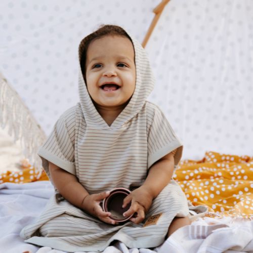 Cloby - UV Poncho UPF 50÷ - Sandy Beach / Peanut Brown - immagine 5