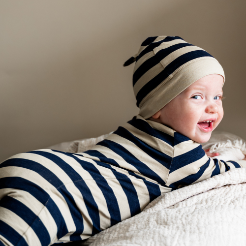 Cloby - Tutina per neonati UPF 50+ – Navy Stripe - immagine 5