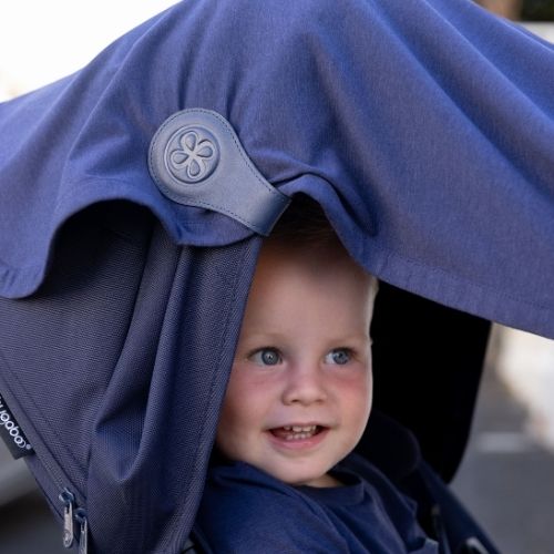Cloby - Coperta multifunzionale protezione solare UPF 50+ - Navy - immagine 4