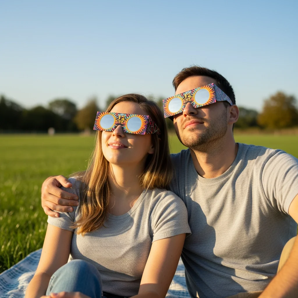 Absolute Eclipse - Occhialini per eclissi solare - protezione certificata per gli occhi - immagine 4