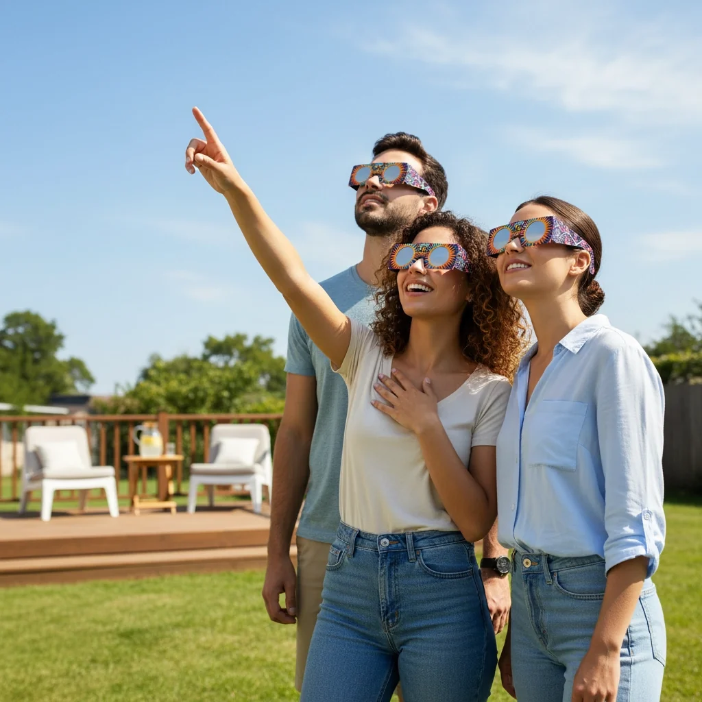 Absolute Eclipse - Occhialini per eclissi solare - protezione certificata per gli occhi - immagine 5